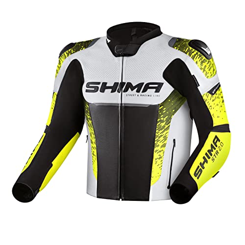 SHIMA Herren STR 2.0 Motorradjacke, Fluo, 46 von SHIMA