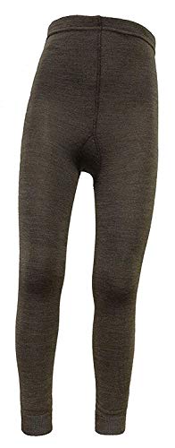 SHIMA Kinder Wollleggings Braunmeliert 110-116 von SHIMA