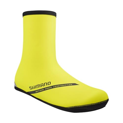 SHIMANO Unisex Dual Cr Shoe Cover Socken, Neongelb SHIMANO Unisex Dual Cr Shoe Cover Socken, Neongelb von SHIMANO