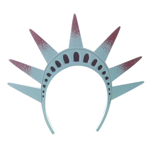 Lady Liberty Cosplay Gear Statue von Kopfbedeckung Stirnband Krone Fackel Kostüm Zubehör 4. Juli Unabhängigkeitstag Haar C Lady Liberty Cosplay Gear Statue von Kopfbedeckung Stirnband Krone Fackel Kostüm Zubehör 4. Juli Unabhängigkeitstag Haar C von SHINROAD