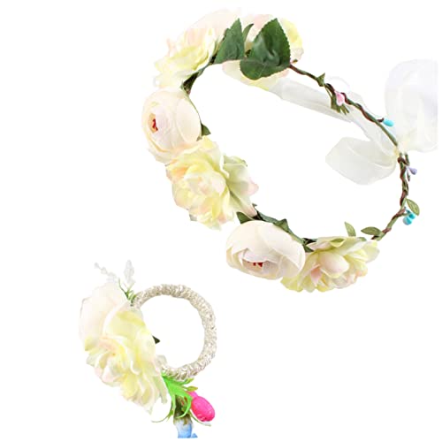 Böhmische Blume, Kopfschmuck, floraler Haarreif, Stoff, Prinzessinnenkopfschmuck, Hochzeits-Haarschmuck, böhmische Blumenkronen für Frauen von SHOOYIO