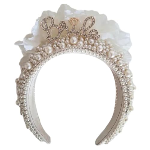 Braut-Haarband für Junggesellinnenabschied, Perlen, Brautgeschenk, Brautparty, Hochzeit, Nacht, Brautgeschenk, Braut-Kopfbedeckung für Hochzeit von SHOOYIO
