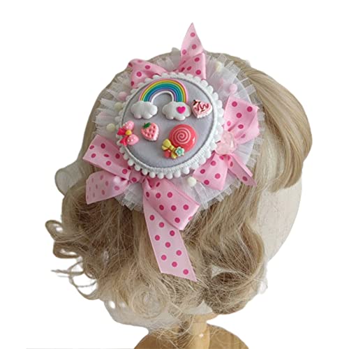 Haarspangen mit niedlicher Schleife, Haarnadeln für Damen, Karneval, Festival, Party, Aufführung, Frühlings-Haarschmuck, Neuheit, Haarspangen für den Alltag, klein, schöne Haarspangen für Damen, klein von SHOOYIO