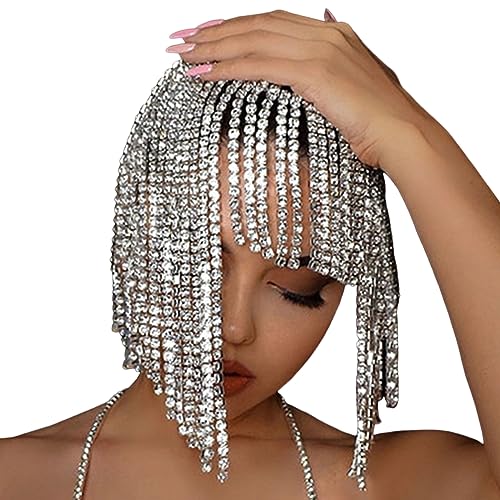 Kopfkette, Schmuck, Stirnband, Bohemian-Haarschmuck, Stirnkette für Damen, Stirnkette für Kopfschmuck mit Tropfen-Penda-Haarschmuck für Frauen, Hochzeits-Haar-Accessoires für Haare nach unten von SHOOYIO