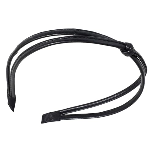 Koreanisches Geknotetes Stirnband Für Mädchen Elegantes PU Leder Stirnband Haar Styling Hairhoop Geknotetes Haarband Haarschmuck Einfaches Stirnband Damen Hairhoop von SHOOYIO