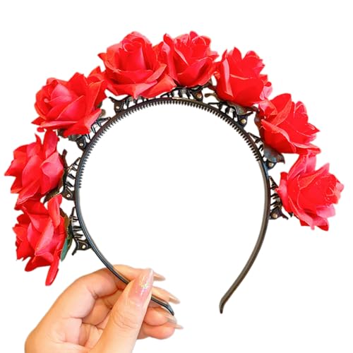 Mode Braut Frauen Blumenkronen Haarbänder Hochzeit Blumen Stirnband Girlanden Prinzessin Kranz Mädchen Haarschmuck Niedliche Haarschmuck von SHOOYIO