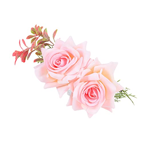 Modischer mehrfarbiger Blumen-Haarreif mit Blatt-Dekor, Bühne, Hochzeit, Party, Frauen-Styling für Kopfbedeckung, niedliche Stirnbänder für Frauen, niedliches Blumendekor, Stirnbänder für Frauen, zum von SHOOYIO