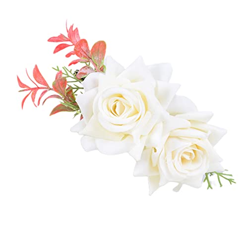 Modischer mehrfarbiger Blumen-Haarreif mit Blatt-Dekor, Bühne, Hochzeit, Party, Frauen-Styling für Kopfbedeckung, niedliche Stirnbänder für Frauen, niedliches Blumendekor, Stirnbänder für Frauen, zum von SHOOYIO