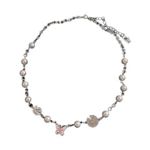 SHOOYIO Elegante Choker-Halskette, exquisiter Anhänger, Schlüsselbein-Kette, handgefertigtes Schmuck-Accessoire für Damen, Mädchen von SHOOYIO