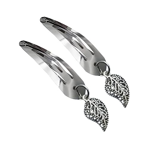 SHOOYIO Silber Blatt Clip Haarnadel Y2K Süße Haarspange Herz Haarspange Mode Haarnadel Kopfbedeckung Mädchen Haar Accessoires Haarspangen Haarspange Für Frauen Mädchen von SHOOYIO