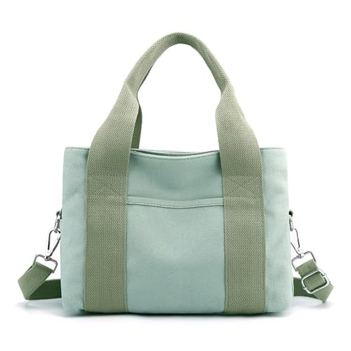 SHOOYIO Stilvolle große Canvas-Tasche mit Reißverschluss, vielseitige Damen-Umhängetaschen für Reisen und Arbeit von SHOOYIO