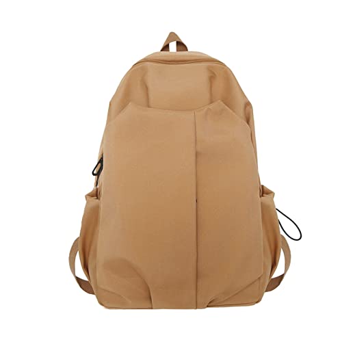 Schulrucksack aus Nylon mit großer Kapazität für Damen und Mädchen, Schultasche, Reisen, Laptop, Tagesrucksack, Teenager, Studenten, Büchertaschen, braun Schulrucksack aus Nylon mit großer Kapazität für Damen und Mädchen, Schultasche, Reisen, Laptop, Tagesrucksack, Teenager, Studenten, Büchertaschen, braun von SHOOYIO
