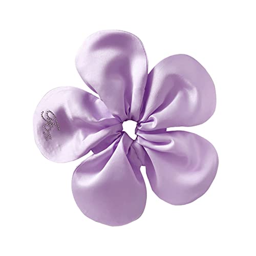 Übergroße große Haargummis, Blume, elastisch, weiche Haarbänder, Haarschmuck für Mädchen und Frauen, kleine Pferdeschwanz-Halter für Mädchen von SHOOYIO