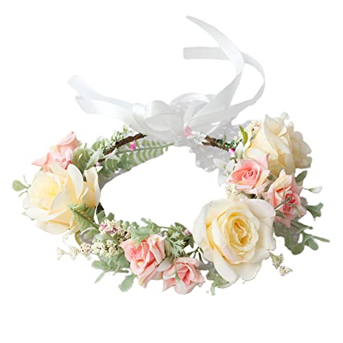 Zarte Blumen-Dekoration, dünne Seitenkronen, Braut-Haarreifen, modisch, für Hochzeit, Party, Frisur, Kopfbedeckung, bunte Blume für Hochzeit, Mädchen, für Mädchen, zum Fotografieren von SHOOYIO