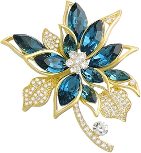 Brosche Damen Broschen Elegante Blumenbrosche Mode Pin Corsage Mantel Kleid Zubehör for Freundin und Mutter Brosche Pin Kleidungszubehör von SHOUKAII