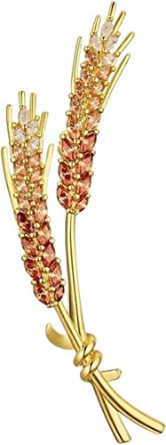 Brosche Damen Broschen Hochwertige Damen Brosche Exquisite Spike Pin Kragendekorationen Schmuck Geschenke Hochzeit Party Brosche Brosche Pin Bekleidungszubehör (Color : Gold) von SHOUKAII