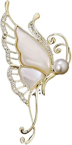 Brosche Frauen Broschen Exquisite Schmetterling Corsage Weibliche Schmuck Mode Vielseitige Pin Shell Brosche Brosche Pin Kleidung Zubehör von SHOUKAII