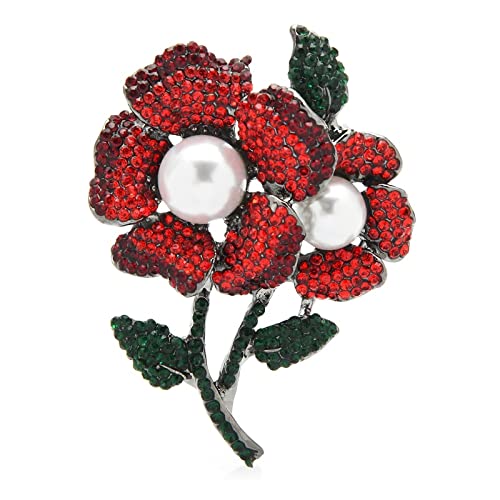 Herren-Accessoire, Strass-Blumen-Broschen for Damen, Blumen-Hochzeiten, Büro-Brosche, Anstecknadeln, Geschenke von SHOUKAII