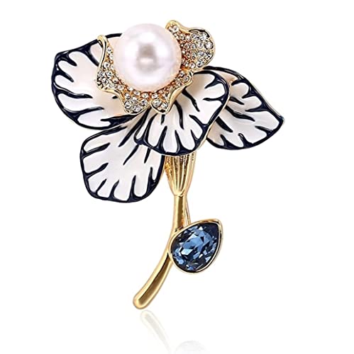 Mode Brosche Frauen Brosche Pin Damen Mode Kristall Brosche, Mantel Revers Schal Schal Pin Abzeichen for Party Hochzeit Bankett Brosche Pin von SHOUKAII