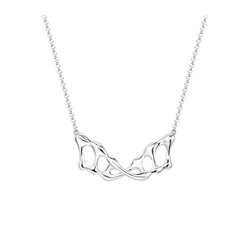 SHOUKAII Halskette Schmuck Kreative Sequenzform Halskette Schlüsselbeinkette Einzigartiges Persönlichkeitsdesign Damenhalskette Kragenkette Halskette von SHOUKAII