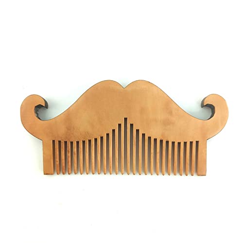 SHOUKAII Kamm Haarpflege Haarkamm Tragbarer Holzkamm Haarkamm Haarpflegewerkzeuge for Haare Männer Frauen Haar Bart Haarbürste (Color : Brass) von SHOUKAII