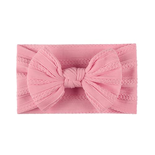 Stirnbänder Baby Mädchen Stirnband Haarband Schleife Haarband für Neugeborene Baby-Mädchen-Bögen Kopfbedeckung Elastische Haarbänder Geschenke (Pink#2, One Size) von SHUIYUE