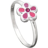 SIGO Ring Kinder, Blume pink, Silber 925 von SIGO