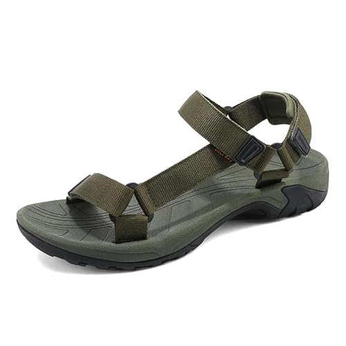 SIKAINI Sandale Herren Sandalen Outdoor Trekking Wanderschuhe Herren Schnell Trocken Outdoor Sandalen Leichte, 45 EU, Grün SIKAINI Sandale Herren Sandalen Outdoor Trekking Wanderschuhe Herren Schnell Trocken Outdoor Sandalen Leichte, 45 EU, Grün von SIKAINI