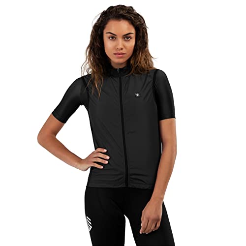 SIROKO - Fahrradweste Windstopper für Damen V1-W Blaast - XS - Schwarz von SIROKO