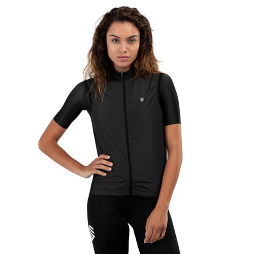 SIROKO - Fahrradweste Windstopper für Damen V1-W Blaast - XXL - Schwarz von SIROKO