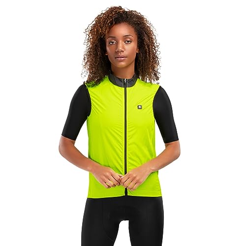 SIROKO - Fahrradweste Windstopper für Damen V1-W Langkawi - L - Neongelb von SIROKO