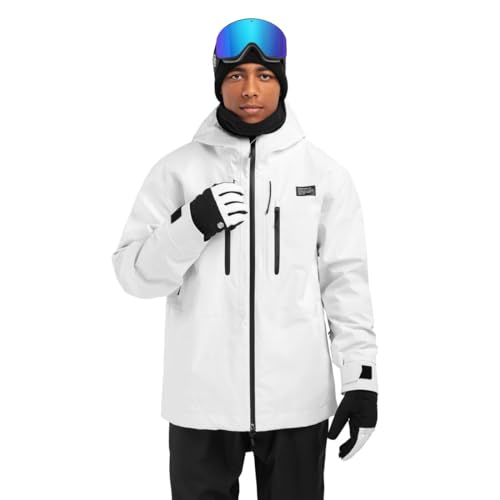 SIROKO - Hardshell Jacke für Schnee W5 Megeve - L - Weiß von SIROKO