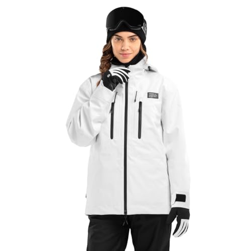 SIROKO - Hardshell Jacke für Schnee für Damen W5-W Megeve - M - Weiß von SIROKO