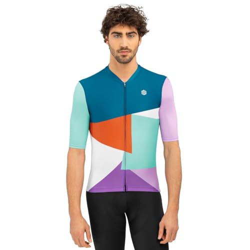 SIROKO - Radsporttrikots M2 Blocks - XL - Marineblau/Weiß von SIROKO