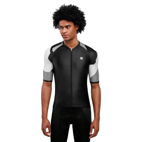 SIROKO - Radsporttrikots M2 Yorkshire - XL - Schwarz/Weiß/Grau von SIROKO