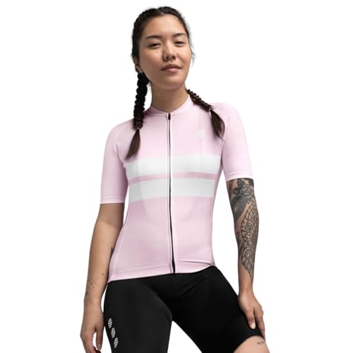 SIROKO - Radtrikot für Damen M2 Dalsnibba - M - Bubblegum Pink/Weiß von SIROKO