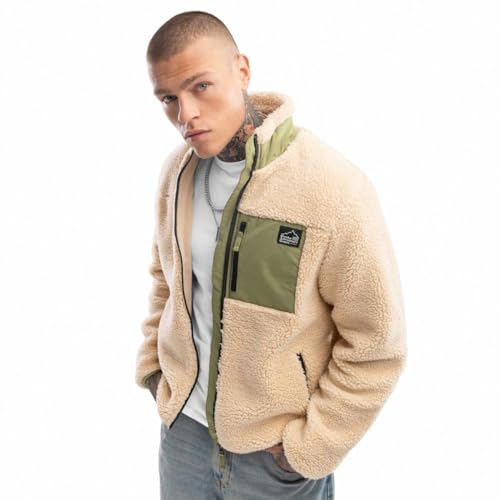 SIROKO - Sherpa Jacke Walnut - XXL - Beige/Grün von SIROKO