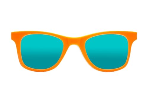 SIROKO Sonnenbrille für Kinder, Orange, Mandarine, Mandarine/Electric Blue, Einheitsgröße SIROKO Sonnenbrille für Kinder, Orange, Mandarine, Mandarine/Electric Blue, Einheitsgröße von SIROKO