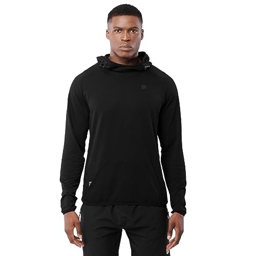 SIROKO Sweatshirt Fitness Black Square Schwarz für Herren und Damen, Schwarz , M von SIROKO