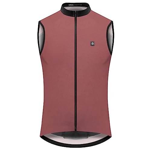 SIROKO V1 Windjacke für Radsport, Kupfer / Rot, Large von SIROKO