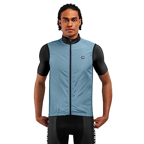 SIROKO V1 Windjacke für Radsport, Steel Blue, XL von SIROKO