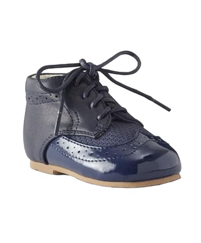 Brogue-Schnürschuhe aus zweifarbigem Leder für Babys und Jungen – stilvolle und Bequeme Schuhe Größe 18 von SIRRI