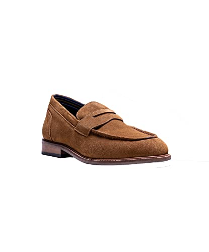 Festliche Casual Slip On Loafer Schuhe für Herren aus Wildleder in Tan Braun, Größe 44 Festliche Casual Slip On Loafer Schuhe für Herren aus Wildleder in Tan Braun, Größe 44 von SIRRI