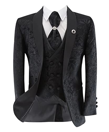 Jungen-Smokinganzug mit Blumenmuster und Paisley-Muster, 5-teiliges Set für Pageboy-Hochzeiten und alle besonderen Anlässe, Alter 4 Jahre Jungen-Smokinganzug mit Blumenmuster und Paisley-Muster, 5-teiliges Set für Pageboy-Hochzeiten und alle besonderen Anlässe, Alter 4 Jahre von SIRRI
