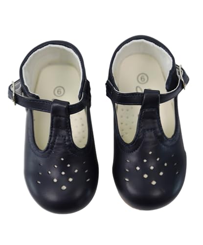 SIRRI Unisex-Mary-Jane-Schuhe aus Leder für Kinder mit Schnalle – bequemes und langlebiges Schuhwerk Größe 27 von SIRRI
