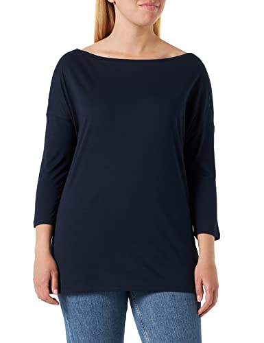 Sisley Women's 3QU4L12EE T-Shirt, Dark Blue 06U, L von SISLEY