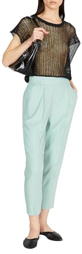 Sisley Womens Trousers 484QLF00S Pants, Aqua 18E, 44 von SISLEY