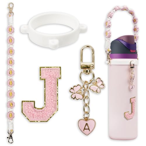 Süßes Buchstaben-Charm-Set, kompatibel mit Owala-Wasserflasche, 680 ml, 907 ml, 1134 ml, Owala Kids, Owala Kaffeebecher, Owala FreeSip, inklusive Griffband, für Owala-Zubehör und Stanley-Becherzubehör Süßes Buchstaben-Charm-Set, kompatibel mit Owala-Wasserflasche, 680 ml, 907 ml, 1134 ml, Owala Kids, Owala Kaffeebecher, Owala FreeSip, inklusive Griffband, für Owala-Zubehör und Stanley-Becherzubehör von SITKOL