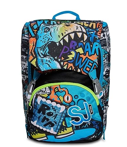 SJ Gang Erweiterbarer Rucksack Big - Flip 3D Boy, blau, M, Amerikanisch von SJ Gang