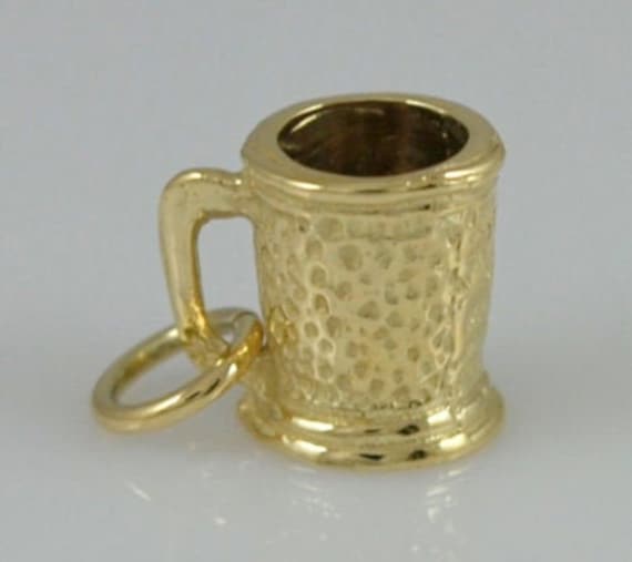 9 Karat Gold Tankard Anhänger von SJCoJewellers